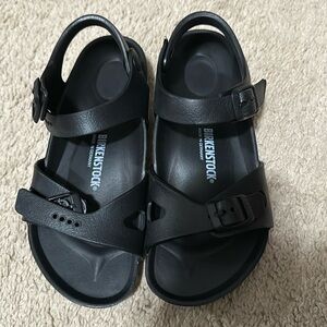 Birkenstocks black Eva sandals size 33